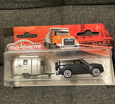 Miniature Majorette Land Rover Defender Caravane Airstream 1/64 3 inches Neuf