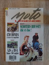 MOTO LEGENDE 5 HONDA CB 450 Twin BSA B33 500 AJS 18S Scooter Pierre Paul ROUSSEY