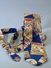 VINTAGE ! CRAVATE, Buffalo Bill, WESTERN COW-BOY USA, soie