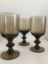 Lot de 3 verres à pied à
