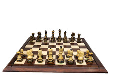 Jeu d'échecs de luxe combiné pièces Bobby Fischer des années 1970 et plateau ...