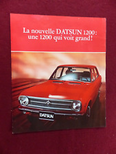 Catalogue prospectus auto :  la nouvelle DATSUN 1200 : une 1200 qui voit grand !
