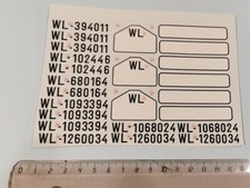1/6 John Stuff Décalcomanies Allemandes WWII Plaque immatriculation Luftwaffe LW