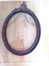 Cadre Ancien Ovale en Bois
