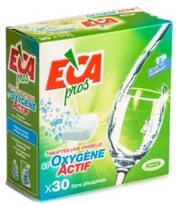 Lot 30 tablettes lave vaisselle à l'oxygène actif éclat diamant ECA PROS