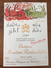 Étiquette  Mouton Rothschild 1989 - 75 cl