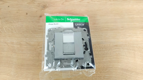 Prise rj15 aluminium gris - rj15,