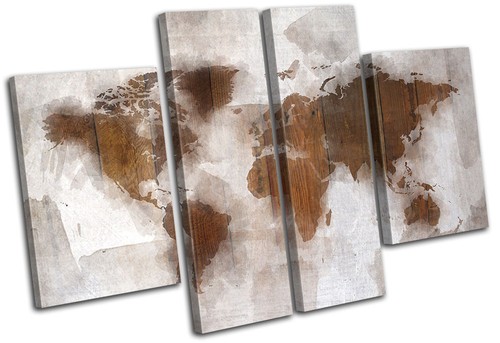 Abstract world map - world, wood