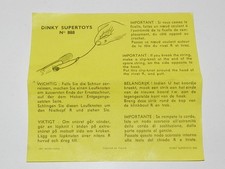 NOTICE  D'ORIGINE jaune