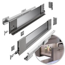 - Système de tiroirs AXIS PRO | Tiroir avec côtés en verre | Tiroir | Système...