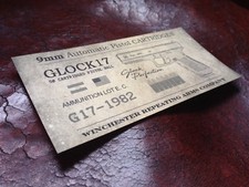 Sticker GLOCK 17 Ammo Box 9mm 9x19 caliber 50 cartridges Glock Perfection Pistol