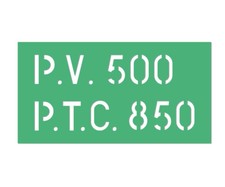 Pochoir plaque de tare pour Citroën 2cv fourgonnette P.V. 500