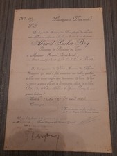 Diplome ordre nichan iftikhar - diplome,