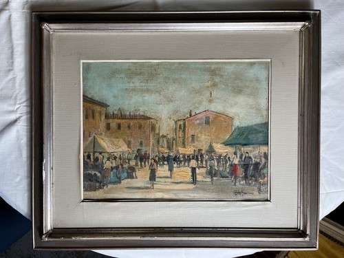 Tableau ancien scène - , de
