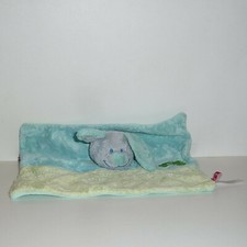 Doudou Lapin Tex - Bleu vert