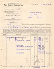 1931  ETAB  ANT.COSTE CAUMARTIN A LACANCHE COTE D OR - M.GEORGES CHADIRAC A P