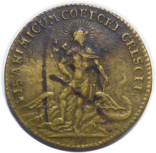 Jeton de Nuremberg Louis XV Apollon et le dragon