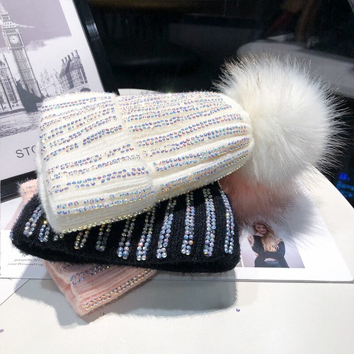 Chapeau tricoté pour femme - tricoté,