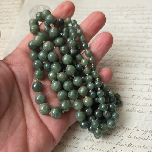 Jade nephrite long sautoir 146 - long,