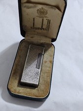 Briquet Dunhill 1970 argent florentin PIPE en boîte NON Fonctionnel !!