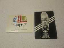 Lot 2 publicités adidas carte postale dont une institutionnelle pour superstar
