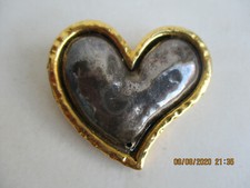 Ancienne broche "coeur" antique costume jewelry brooch