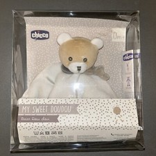 Doudou Plat Ours Blanc Marron