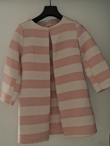 Jolie veste rose blanche - rose, et