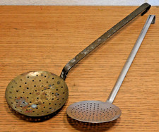 LOT 2 louche Ecumoire PASSOIRE EGOUTTOIR de cuisine INOX made in france CUIVRE