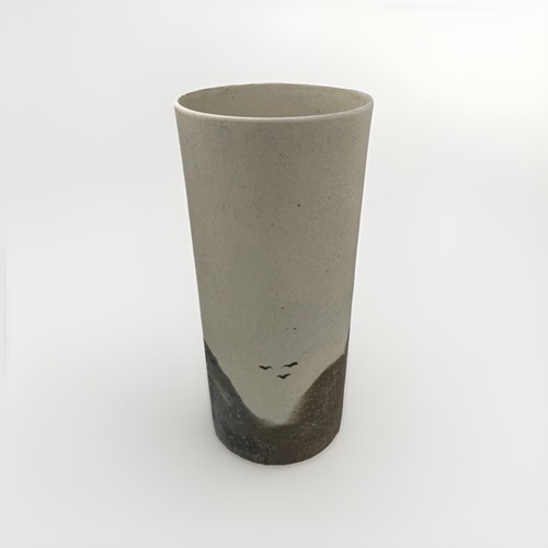 Grand vase rouleau porcelaine - vase,