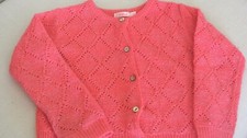 TBE gilet rose fluo et doré 3 ans marque Billieblush