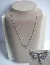 Joli collier en Argent MASSIF 925 PAPILLON pendentif silver necklace N°93