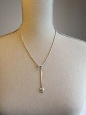 collier clio blue métal argenté