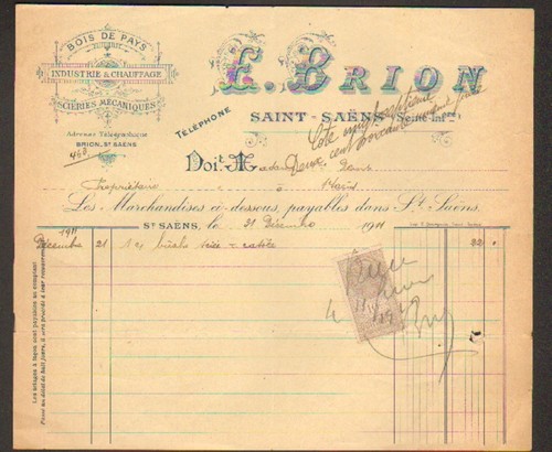 Saint saens scierie - saint-saens, /