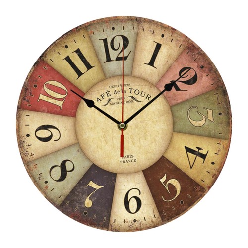 Cru horloge murale rustique - horloge,