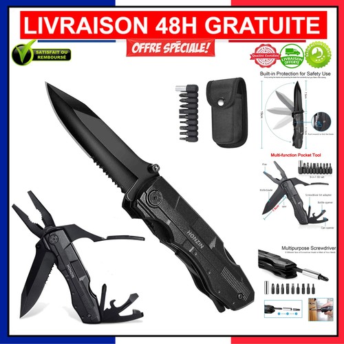 Couteau multi outils acier - multi-outils, en