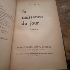 naissance du jour COLETTE flammarion 1928