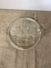 Plat à tarte décors cygne en