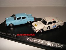 ATLAS - DUO PEUGEOT 404 de 1961 et 404 RALLYE de 1967  au 1/87  °