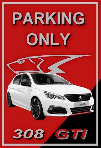Plaque parking only - ", peugeot