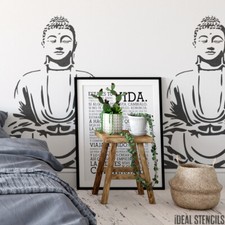 Bouddha Méditation Pochoir