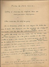 AT39-MANUSCRIT AUTOGAPHE