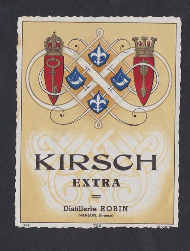 Ancienne étiquette alcool - ,