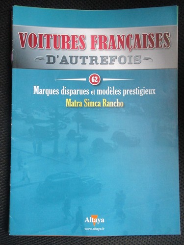 Fascicule voitures - fascicule, 62