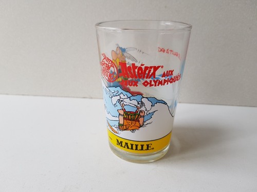 Ancien verre moutarde - verre, bd