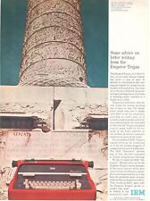 IBM EXECUTIVE ÉLECTRIQUE Machine À Écrire 1962 Publicité 1 Page