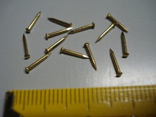 petites pointes en laiton 8 mm par 0,9 mm 10g tête RONDE 210 pointes miniatures
