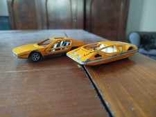 Politoys 1/43 568 Marzal Lamborghini Bertone + M17 Ferrari 512 Modulo sans Vitre