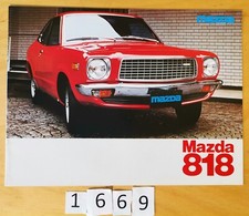 MAZDA 818 BERLINE COUPE & BREAK Prospectus 12 pages Fr 12/1976