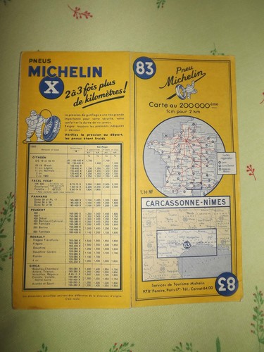 Carte michelin carcassonne - carte,